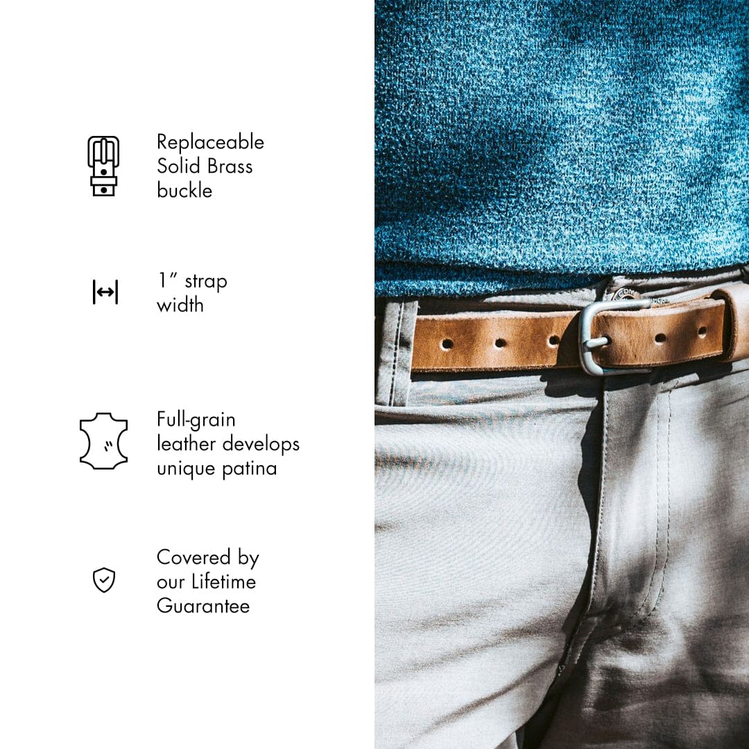 Leather Belt - 1" - Image 3