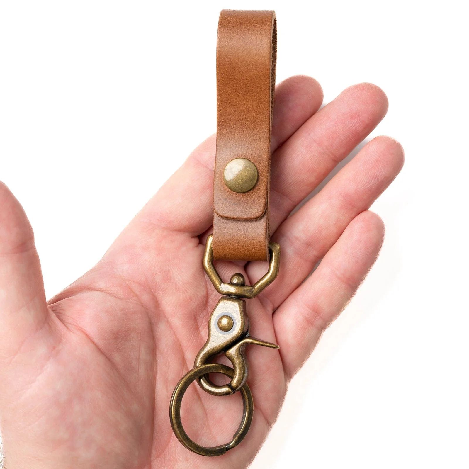 Leather Belt Loop Keychain - Image 3