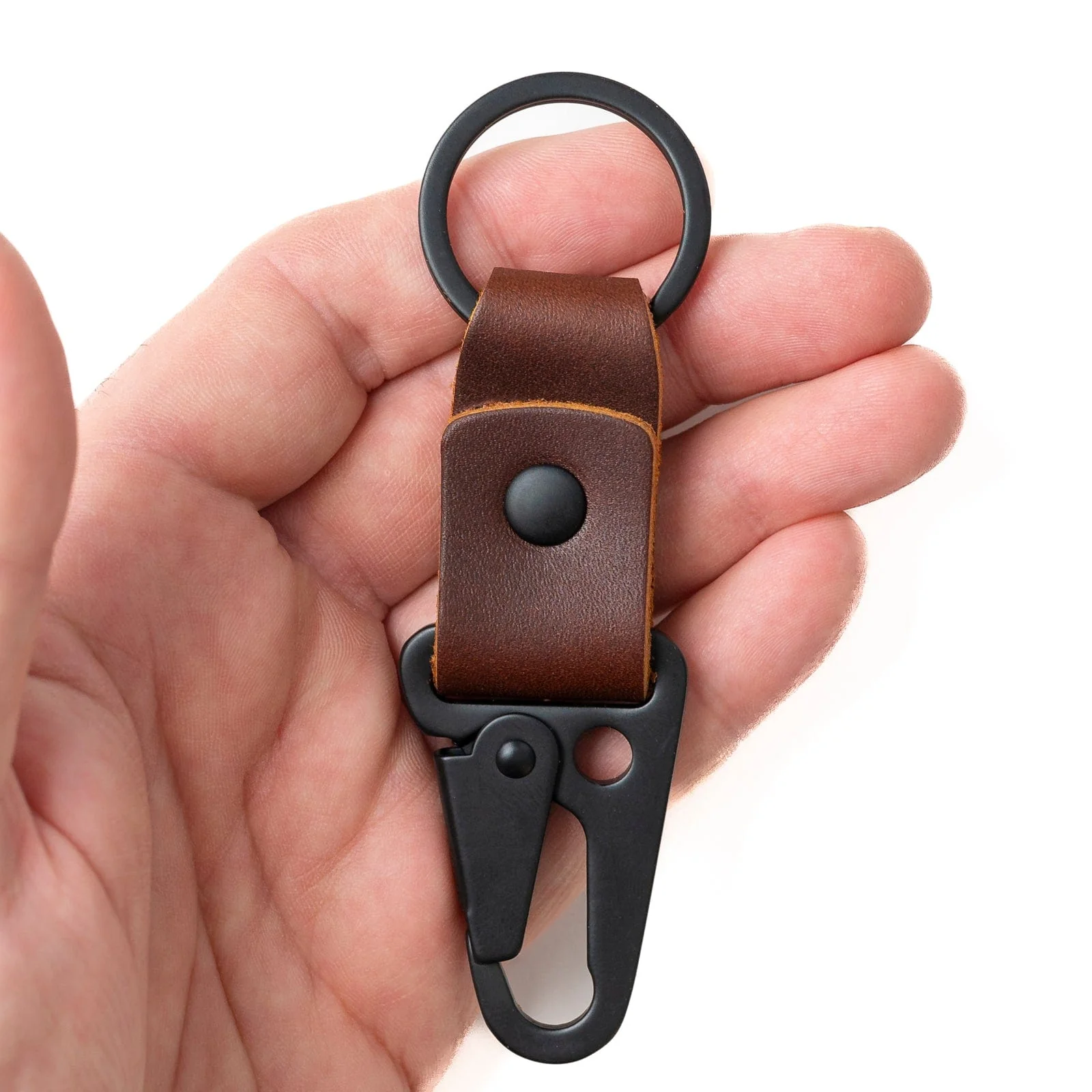 Leather Clip Keychain - Image 3