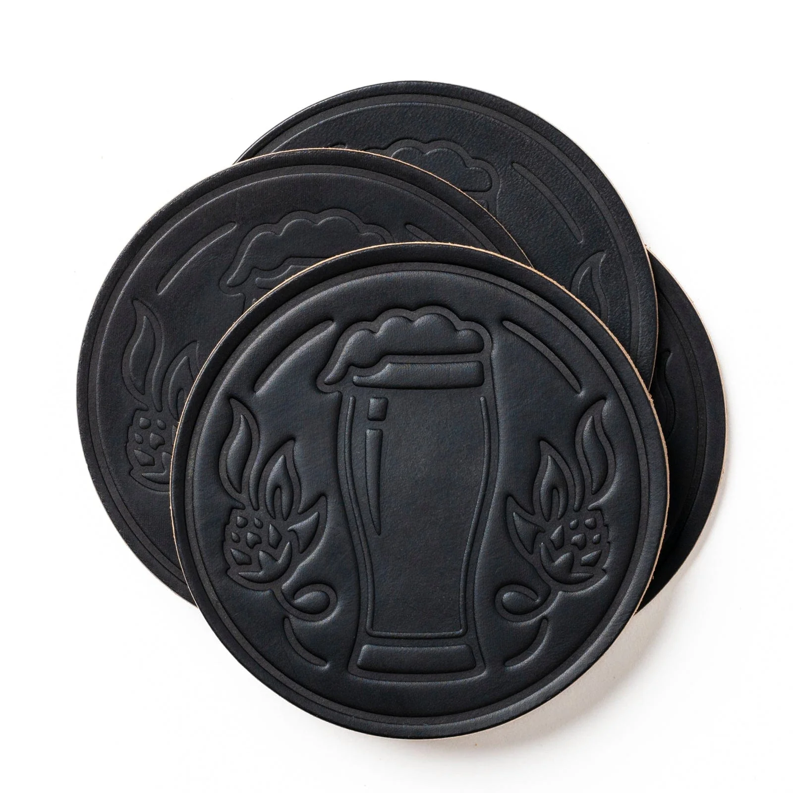 Leather Coasters 4 Pack - Stout - Image 7