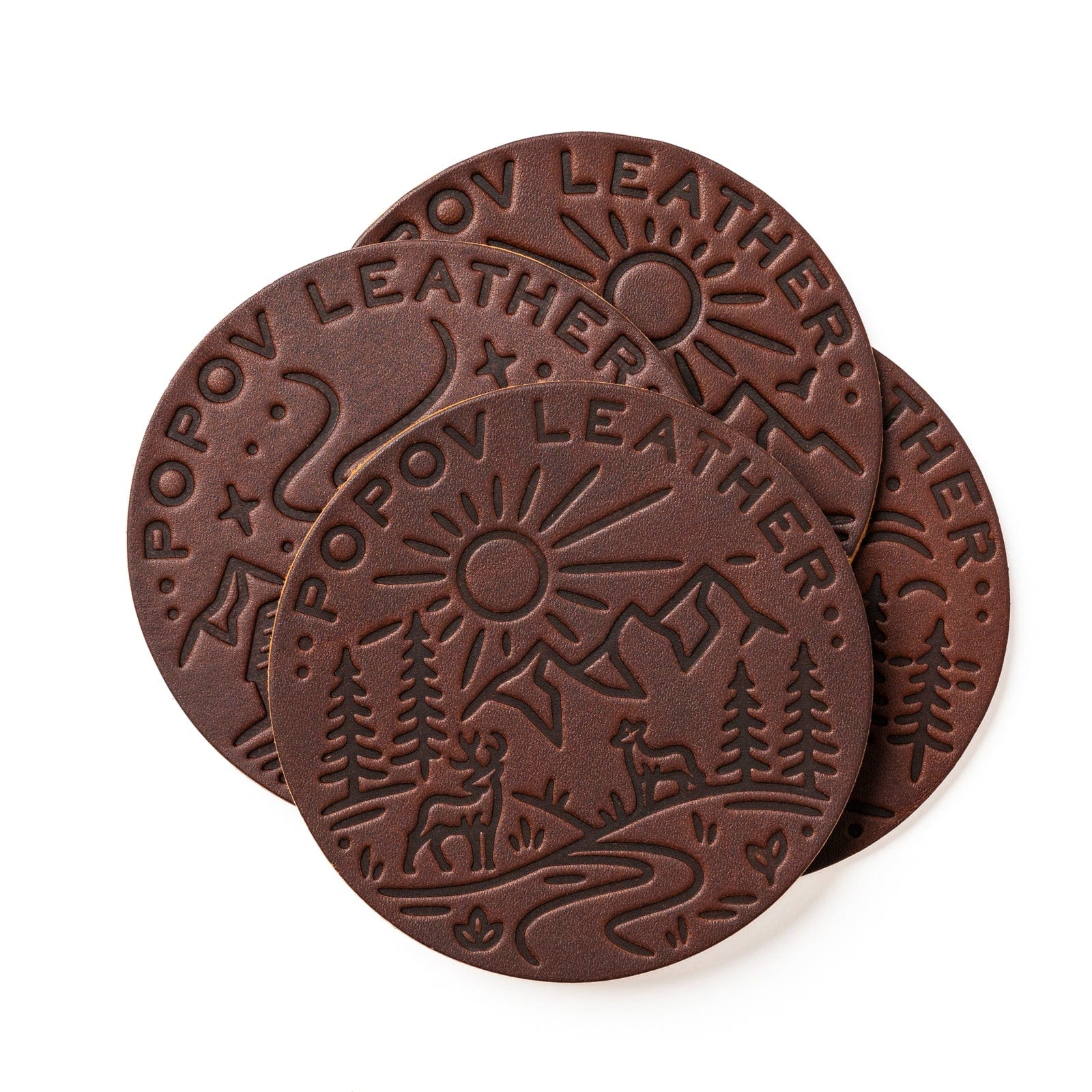 Leather Coasters 4 Pack - 4 Seasons - Image 16