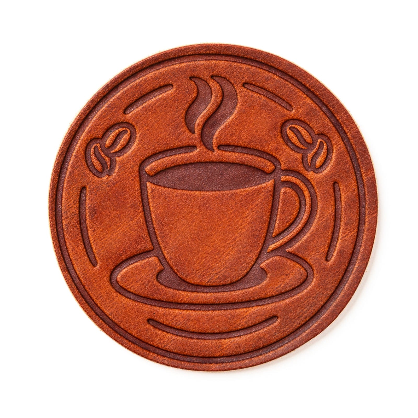 Leather Coasters 4 Pack - Coffee - Image 4