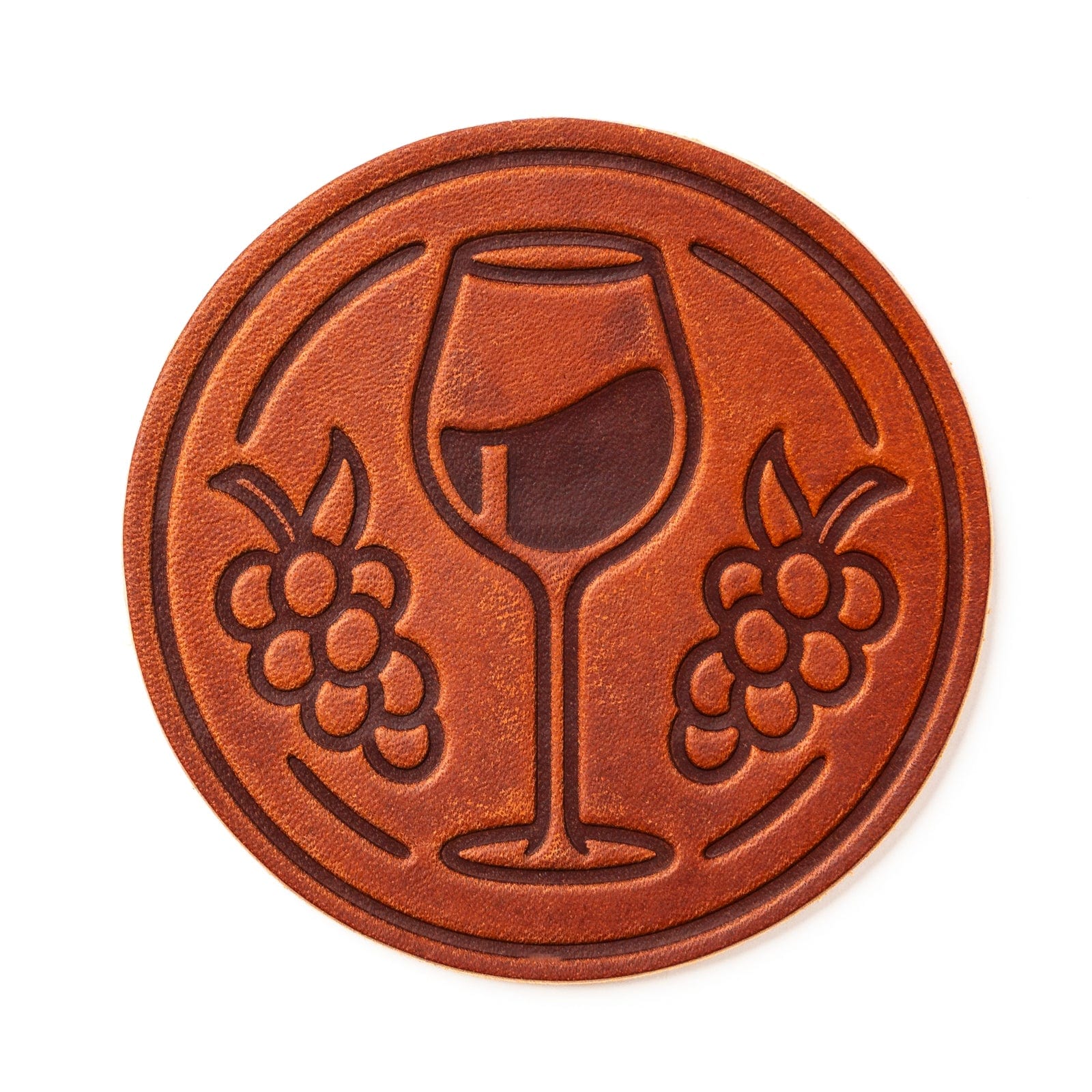 Leather Coasters 4 Pack - Merlot - Image 4