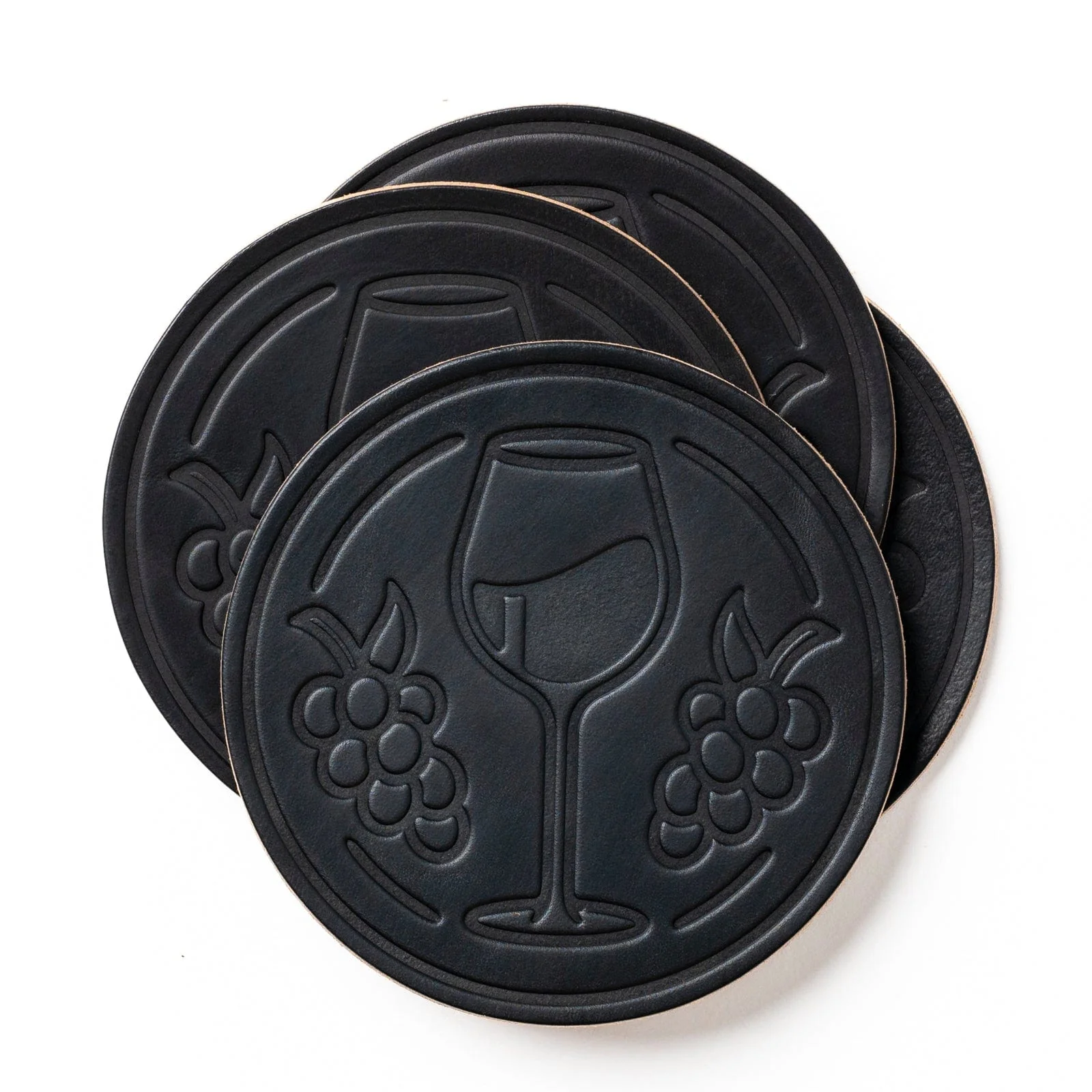 Leather Coasters 4 Pack - Merlot - Image 7