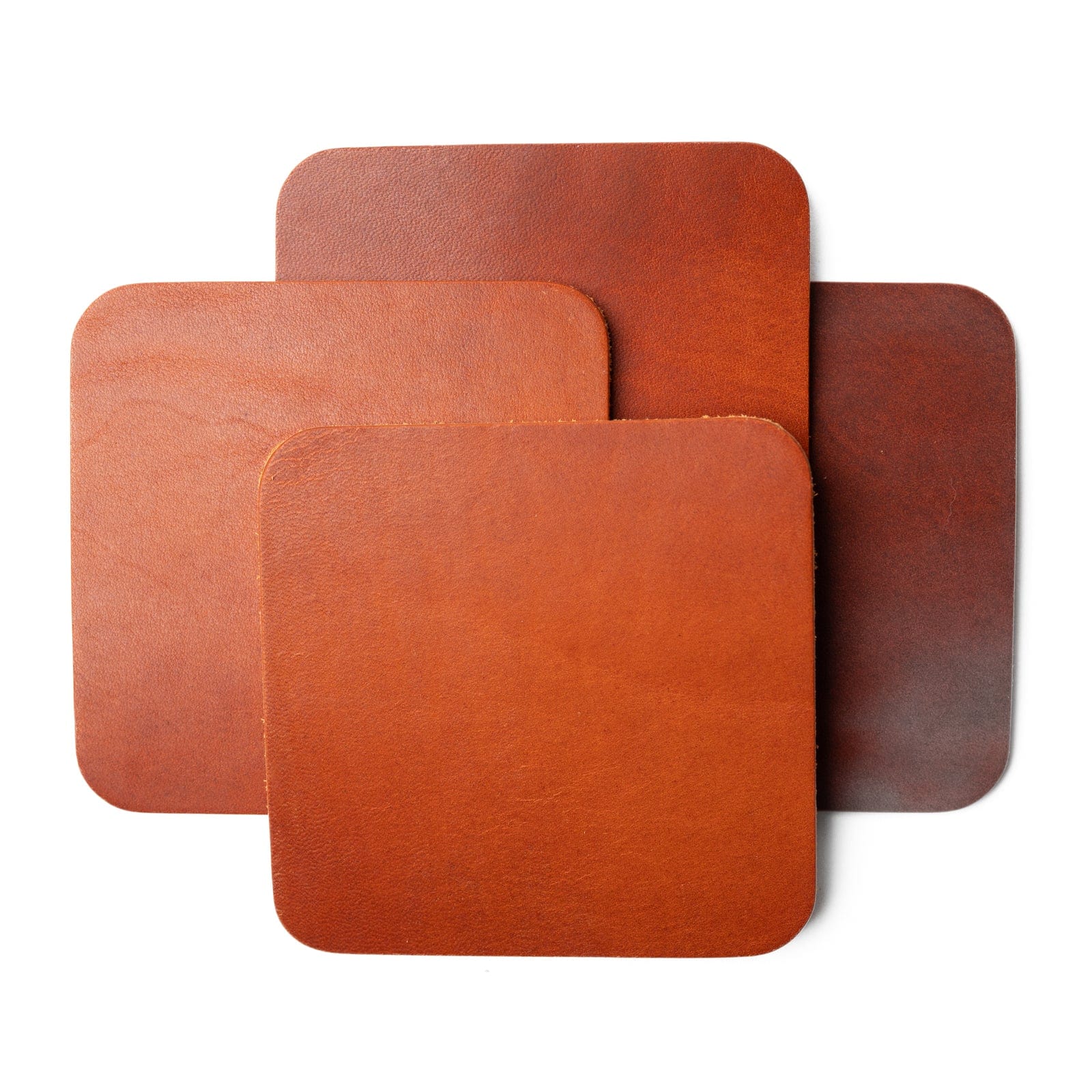 Leather Coasters 4 Pack - Square Blank - Image 3