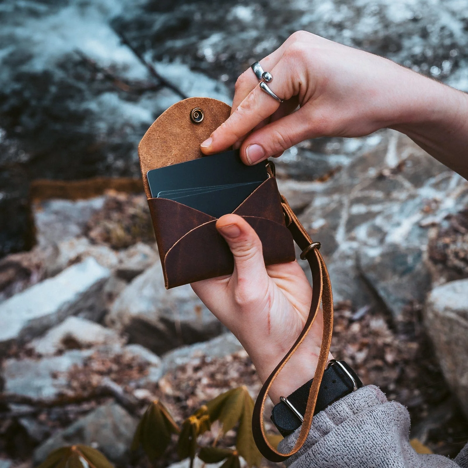 Leather Envelope Pouch - Image 12