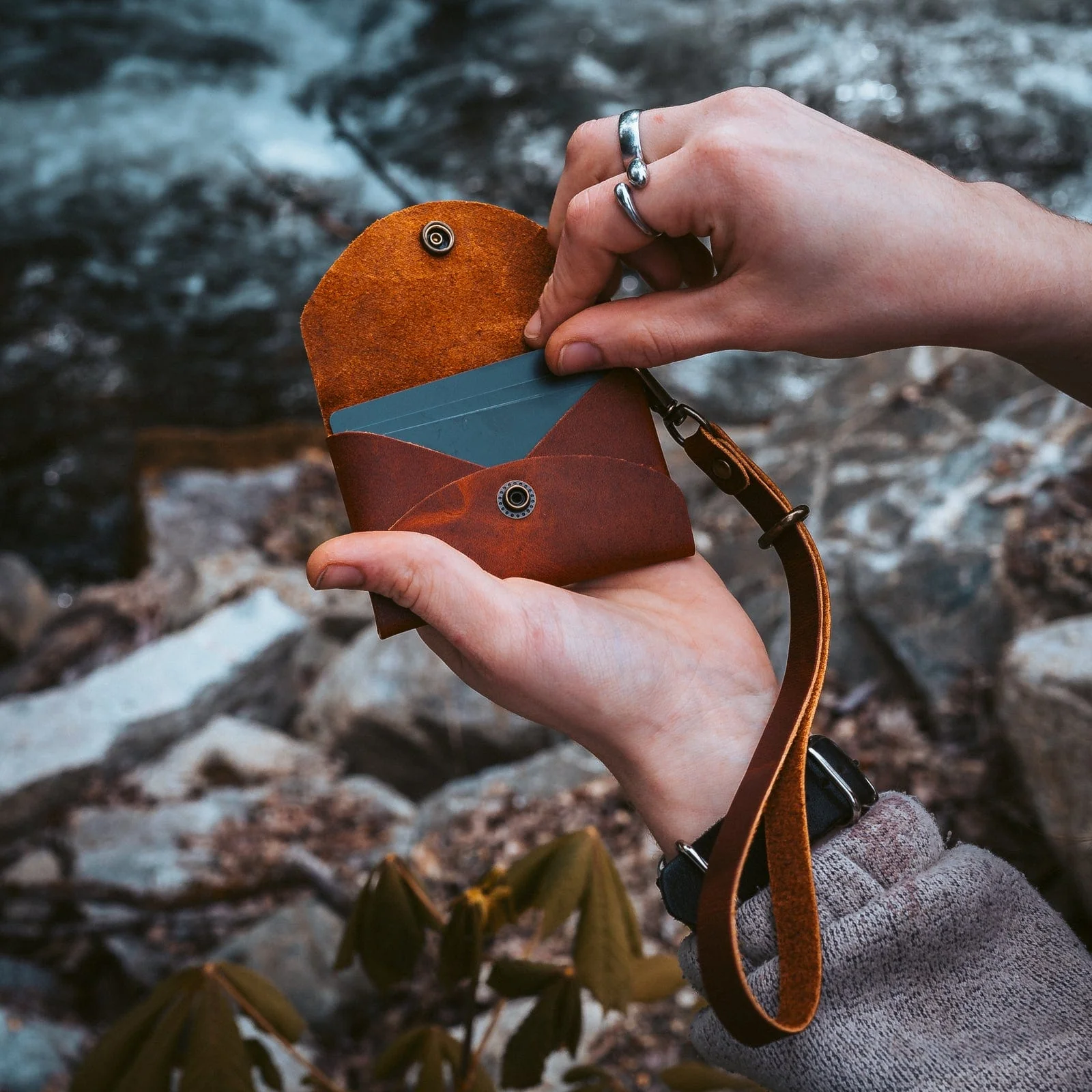 Leather Envelope Pouch - Image 6