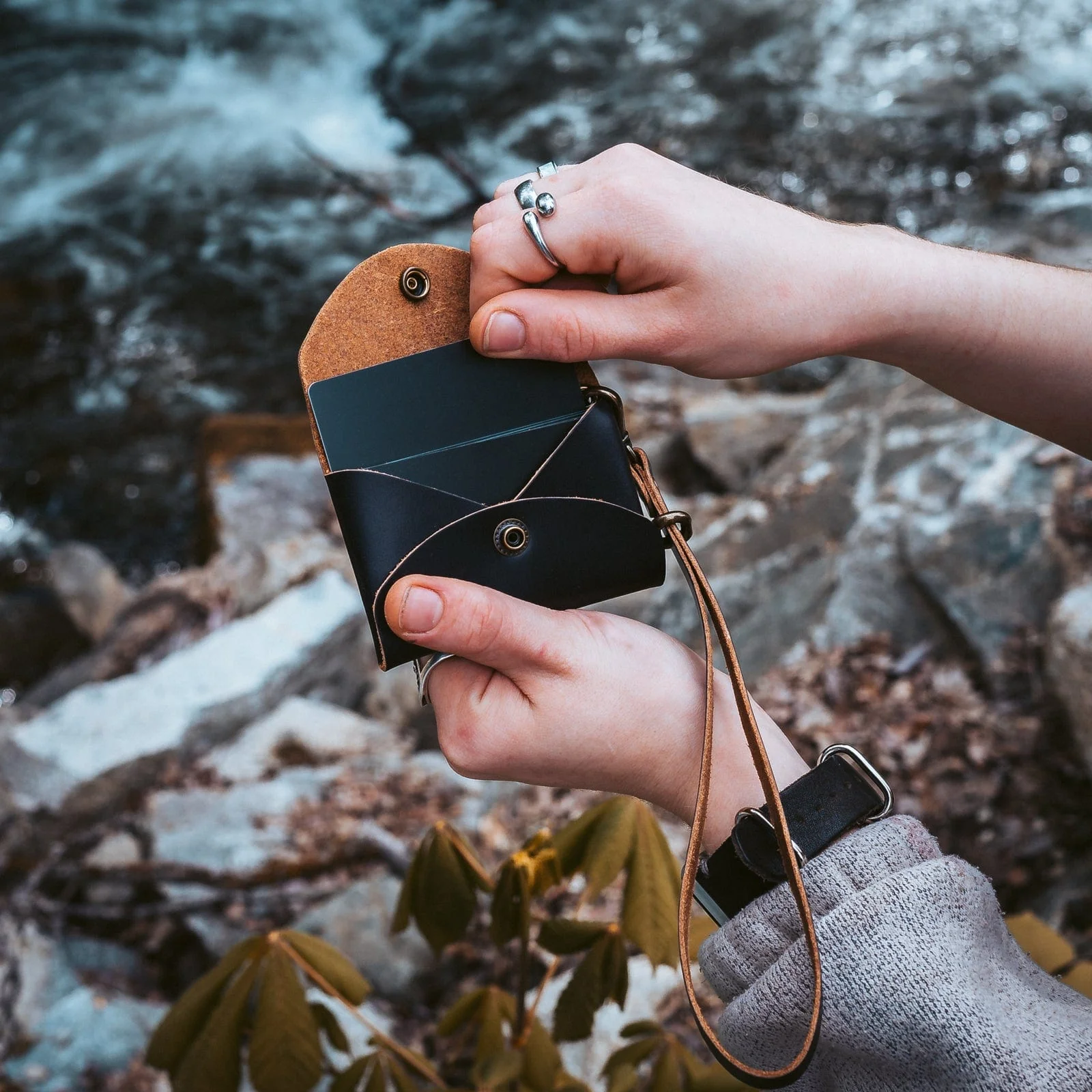 Leather Envelope Pouch - Image 9