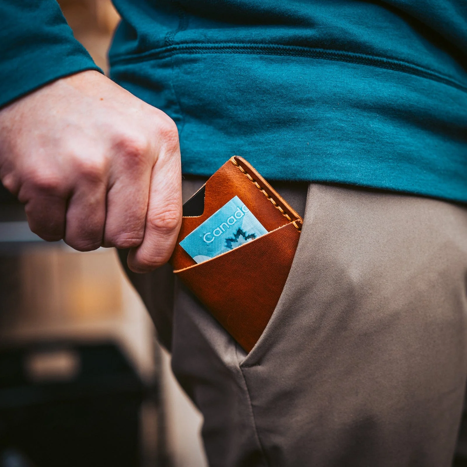 Leather Front Pocket Wallet - Image 8