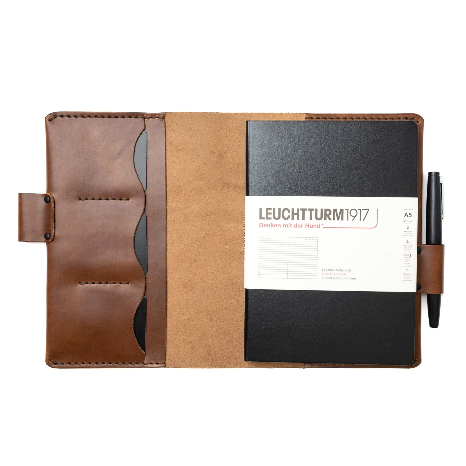Leather Leuchtturm1917 A5 Notebook Cover - Image 10