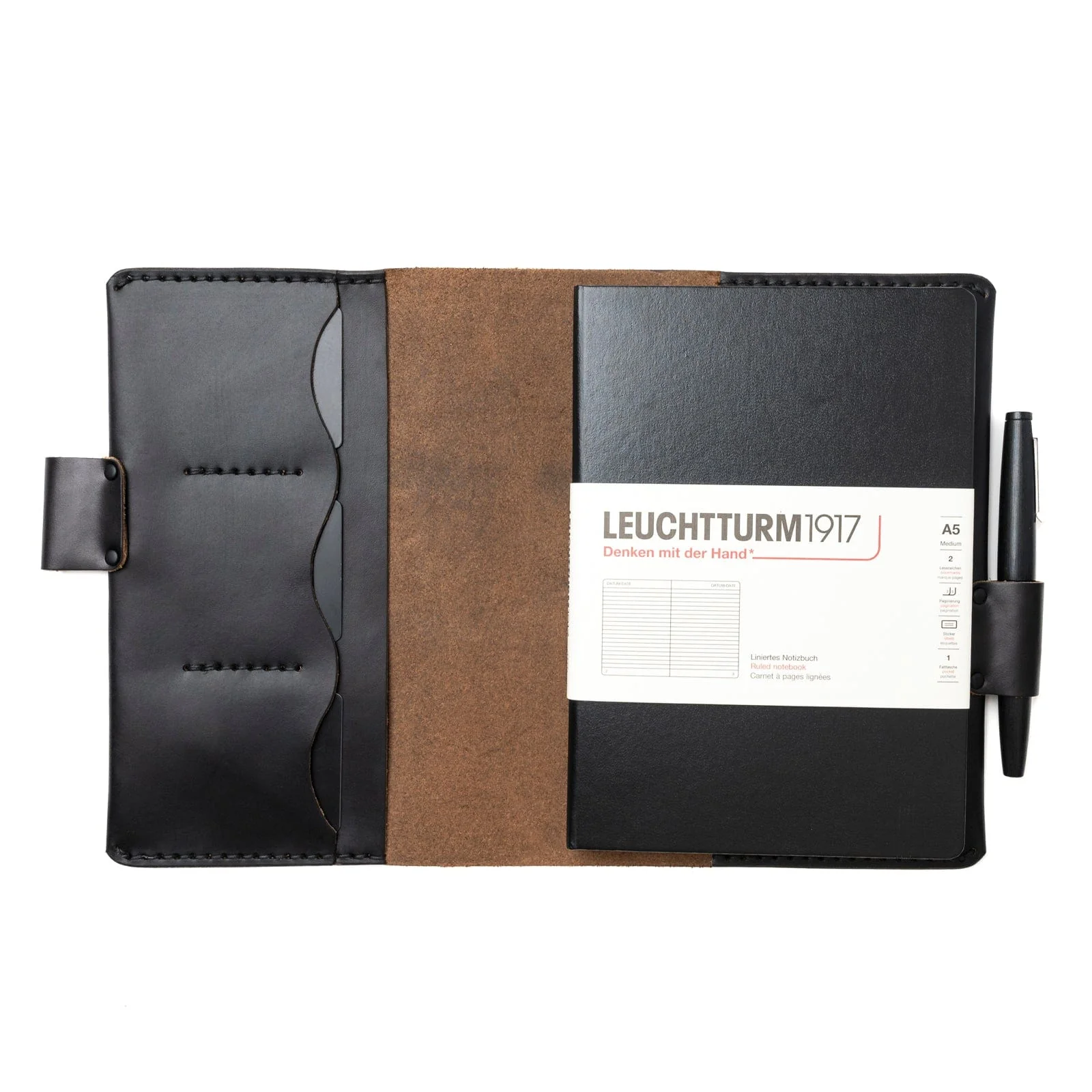 Leather Leuchtturm1917 A5 Notebook Cover - Image 14