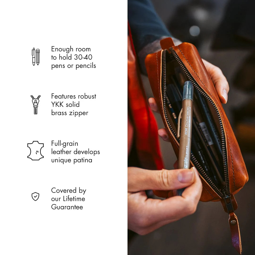 Leather Pencil Case - Image 6