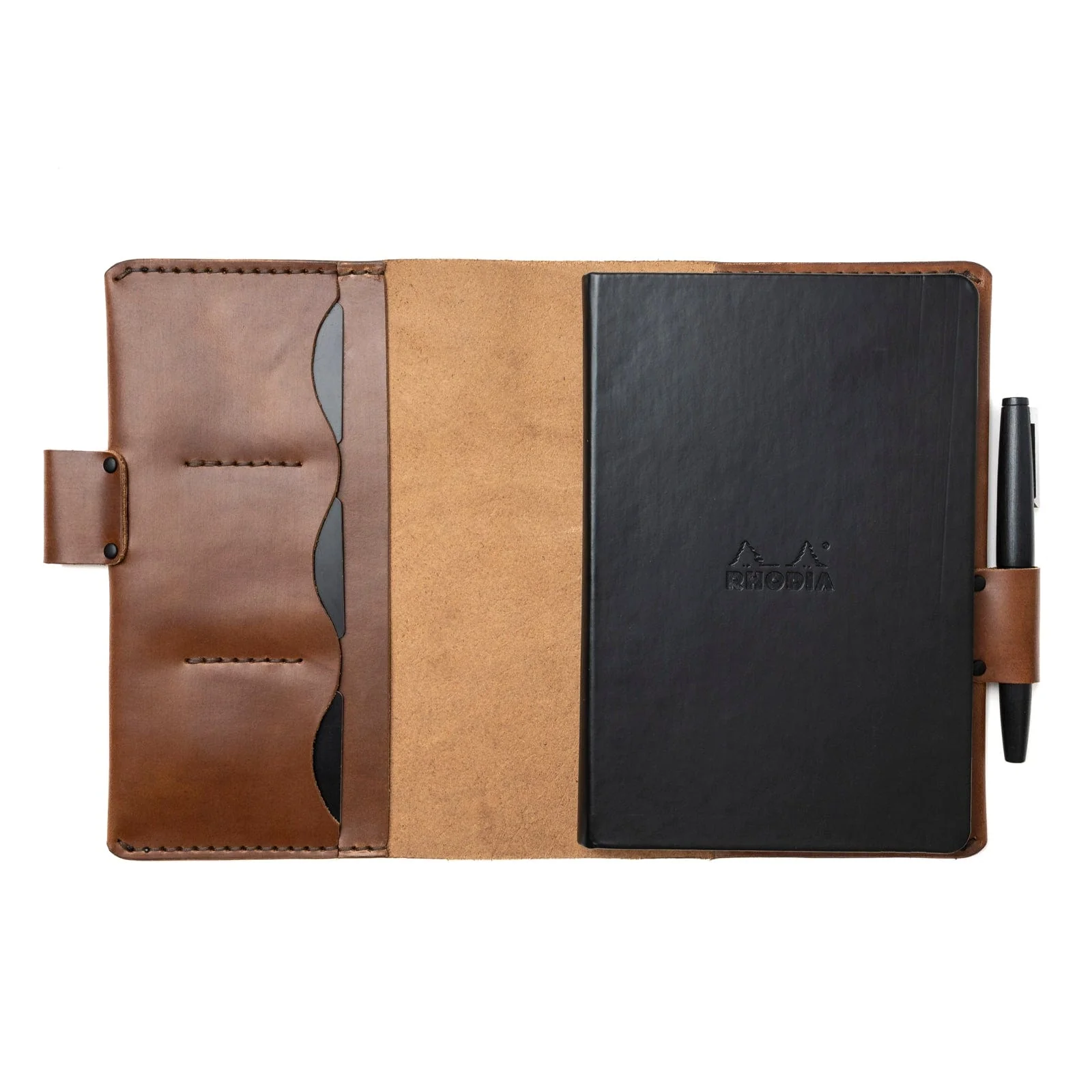 Leather Rhodia A5 Notebook Cover - Image 9