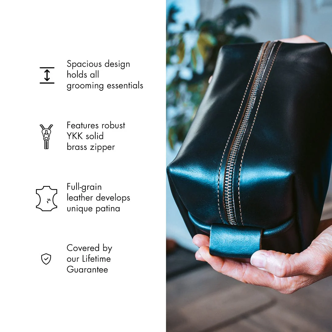 Leather Toiletry Bag - Image 17