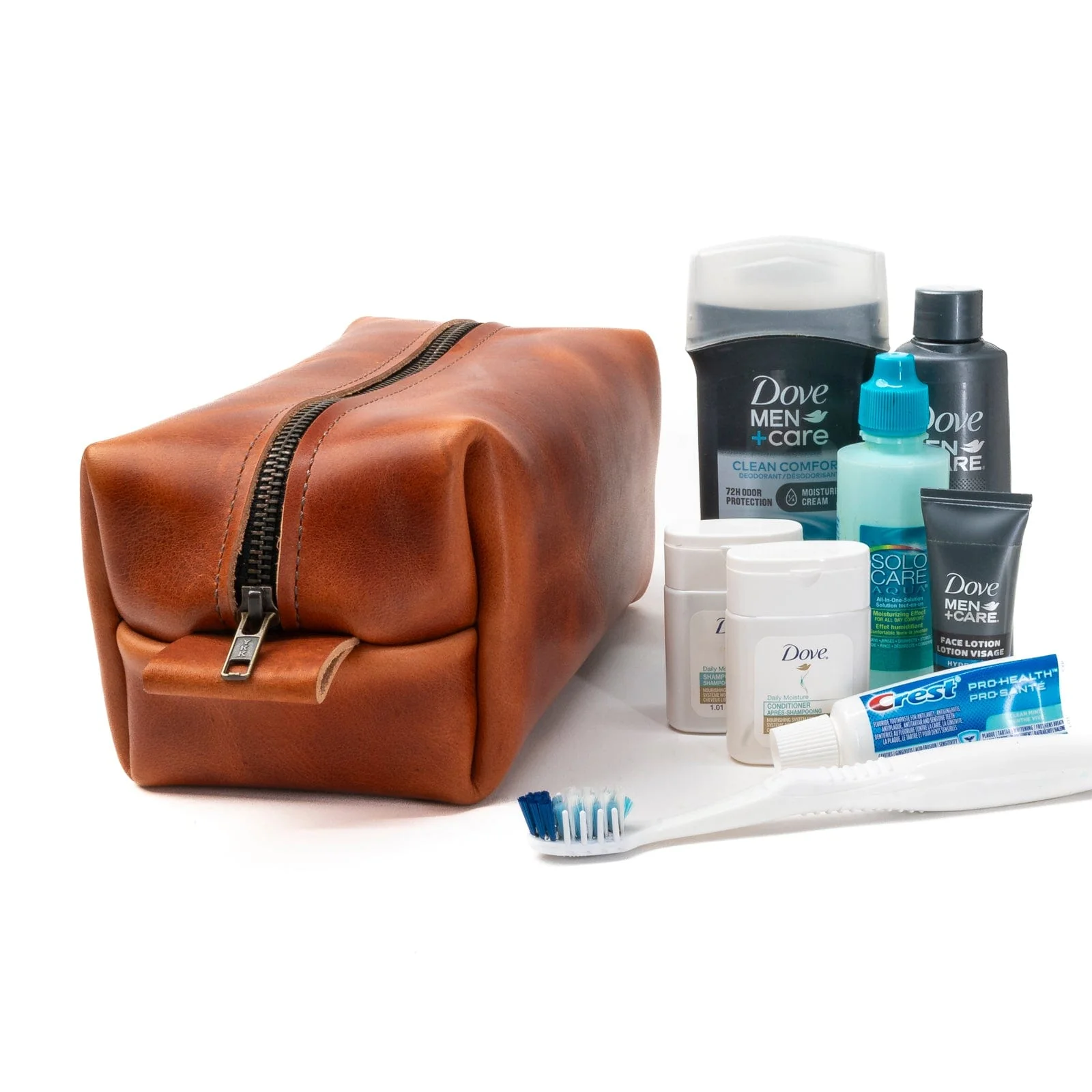 Leather Toiletry Bag - Image 8