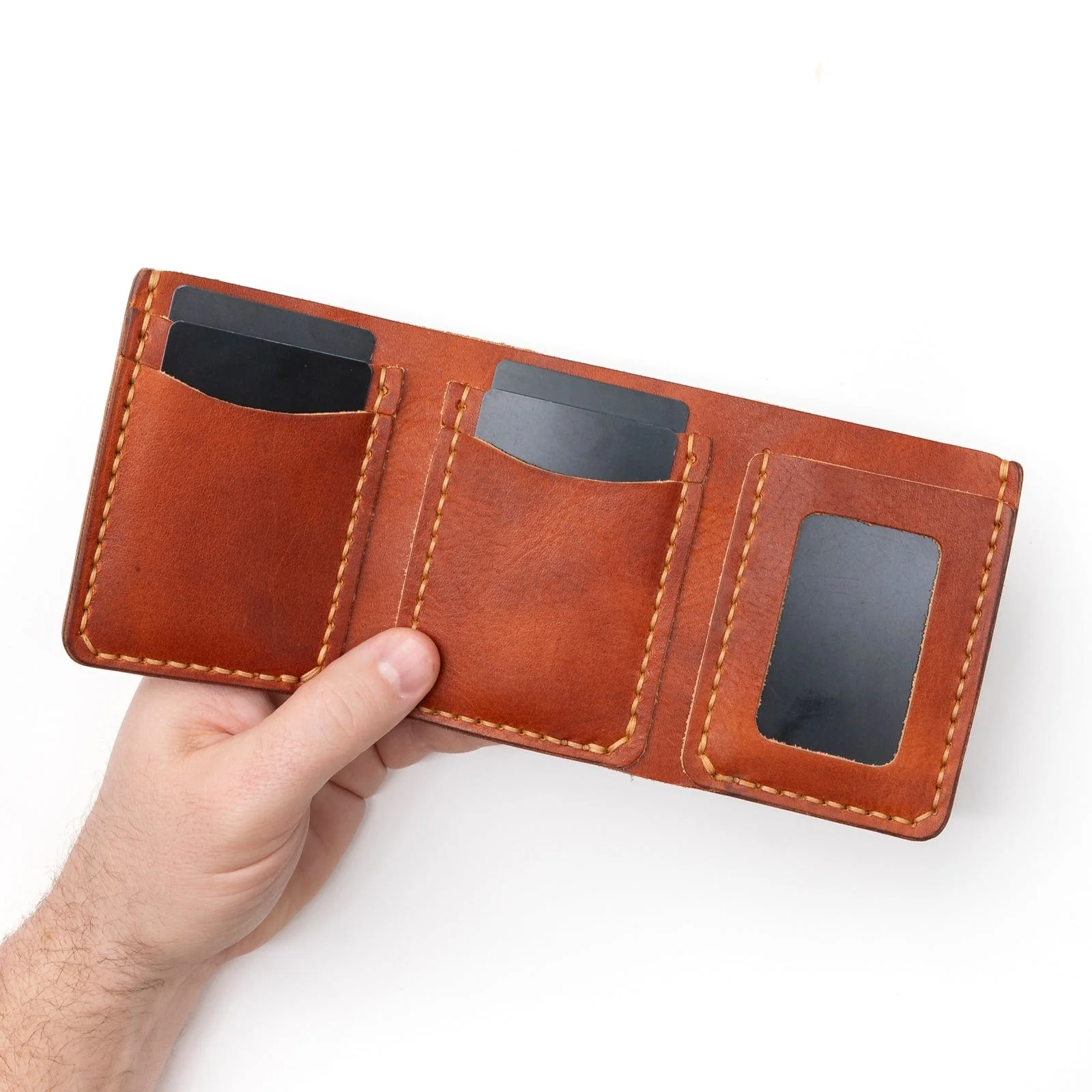 Leather Trifold Wallet - Image 16