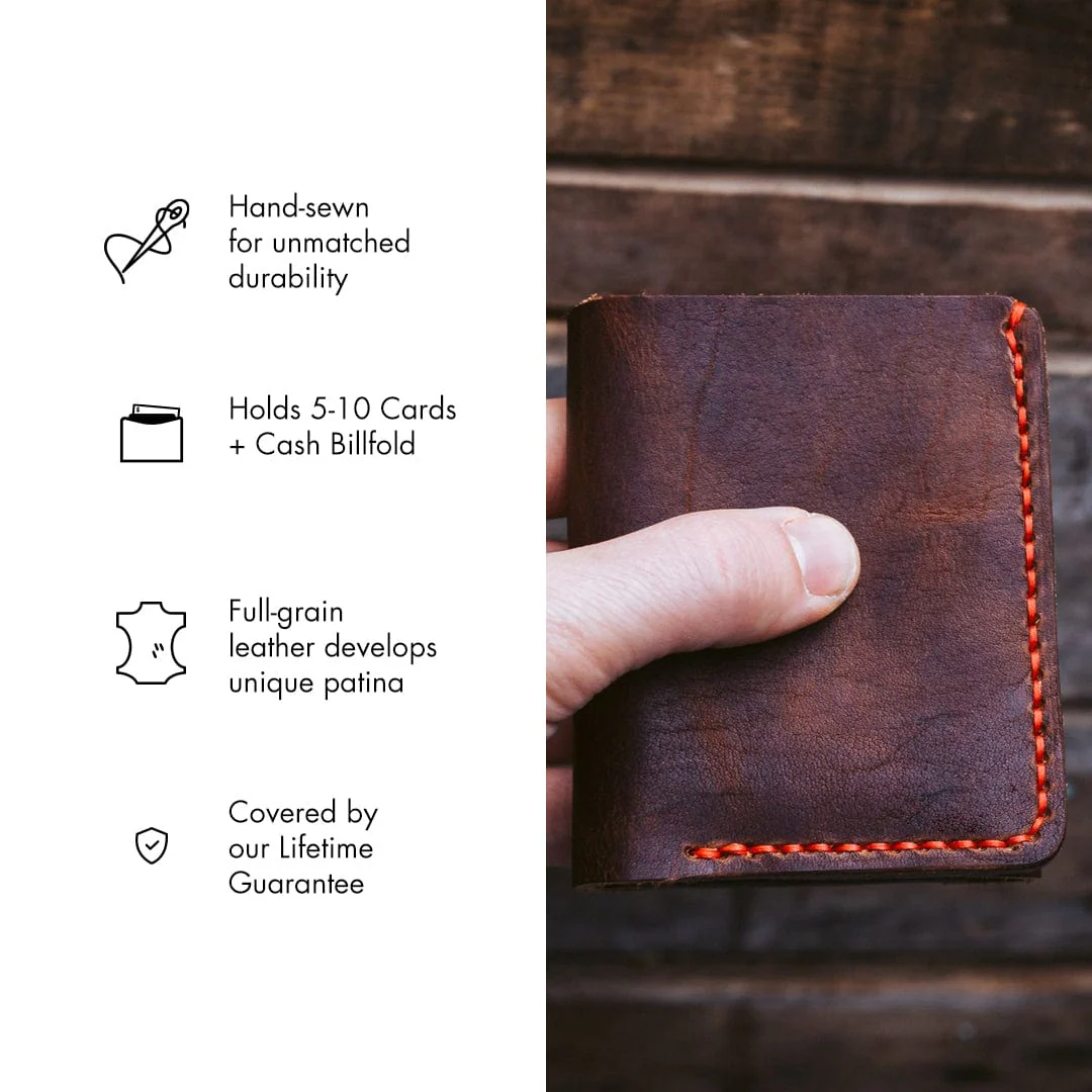 Leather Trifold Wallet - Image 3