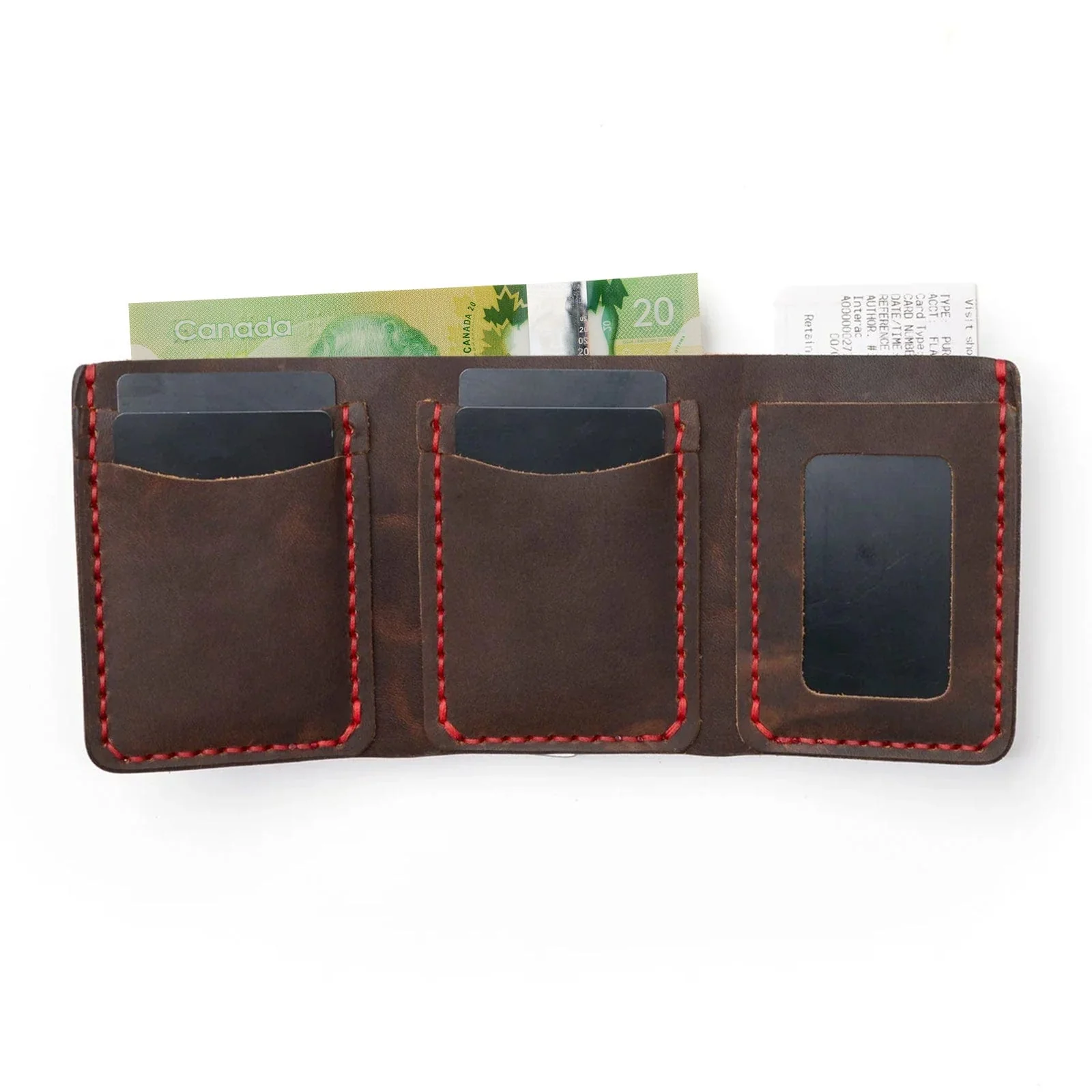 Leather Trifold Wallet - Image 4