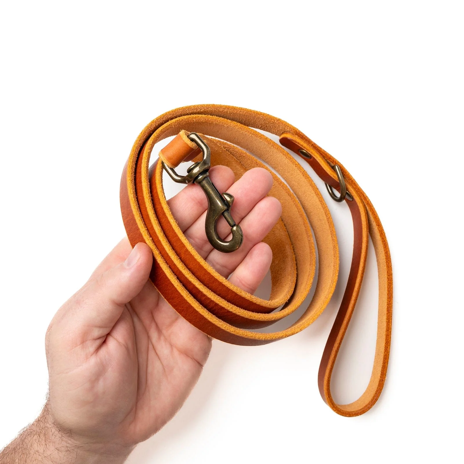 Matching Dog Collar & Leash Bundle - English Tan - Image 8