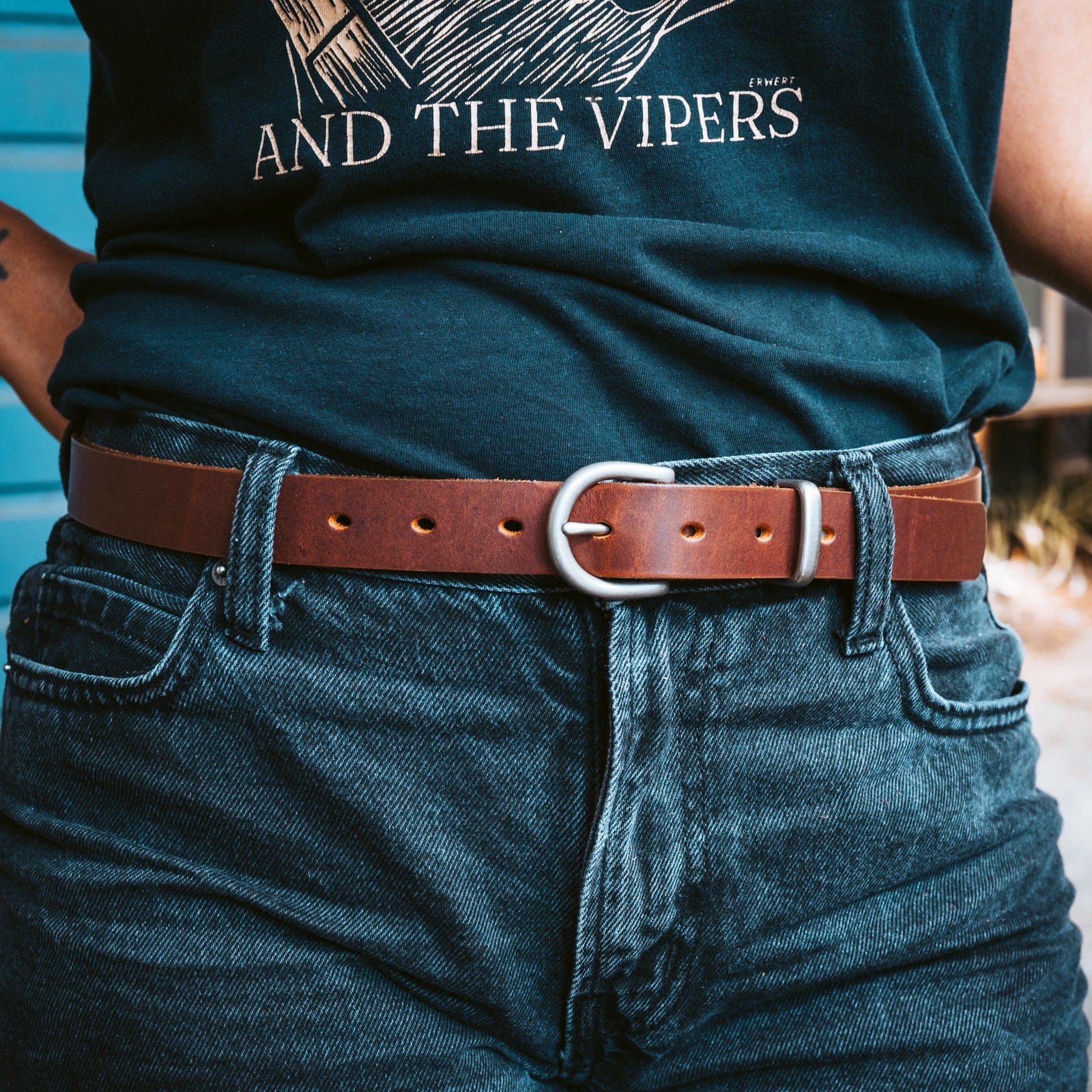 Women's Leather Belt - 1" - Image 14