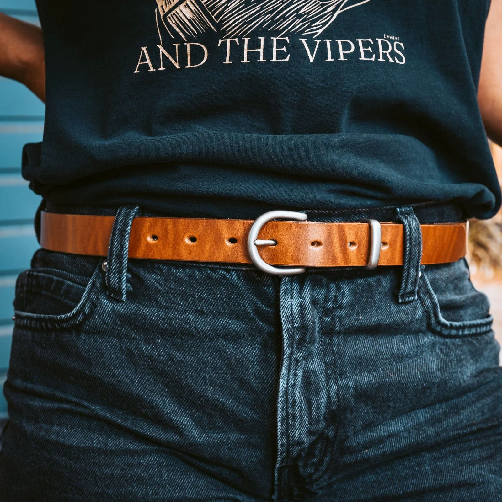 Women's Leather Belt - 1" - Image 8